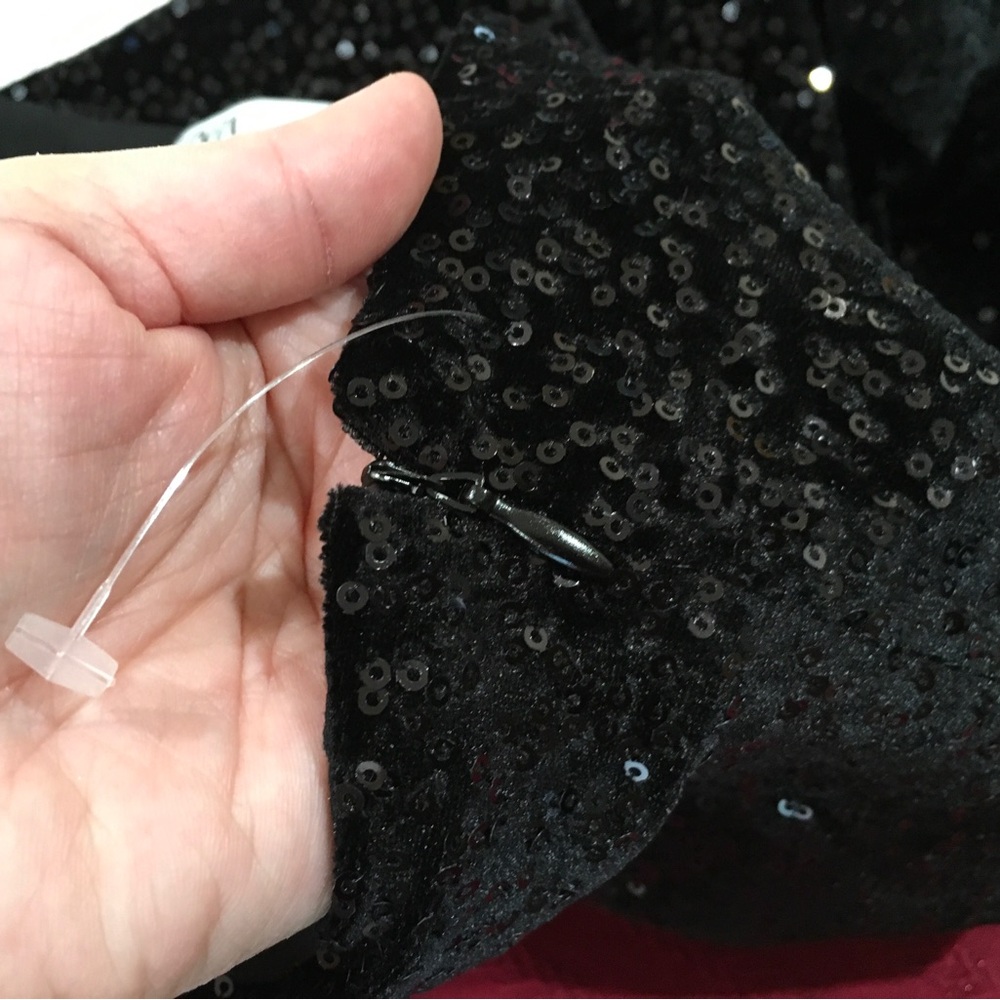 ZARA Elegant Black Sequin Women's Pants - Picture 5 of 11